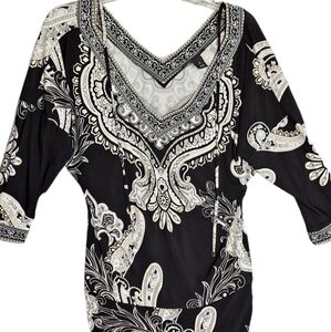 White House Black Market Dress size small black and white